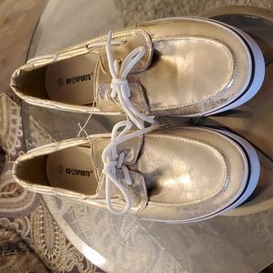 US Sports Gold Metallic Sneakers